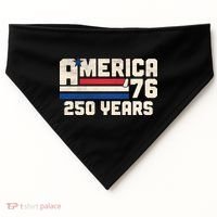 America Retro 250 Years 250th Anniversary USA 1776 USA-Made Doggie Bandana thumb 0