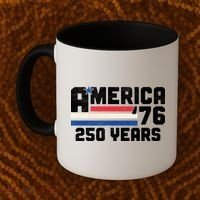 America Retro 250 Years 250th Anniversary USA 1776 Coffee Mug thumb 2