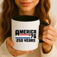 America Retro 250 Years 250th Anniversary USA 1776 Coffee Mug thumb 3