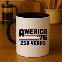 America Retro 250 Years 250th Anniversary USA 1776 Coffee Mug thumb 4