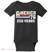 America Retro 250 Years 250th Anniversary USA 1776 Baby Bodysuit thumb 0