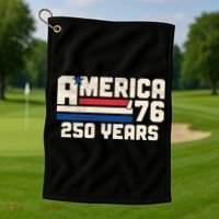 America Retro 250 Years 250th Anniversary USA 1776 Golf Towel thumb 1
