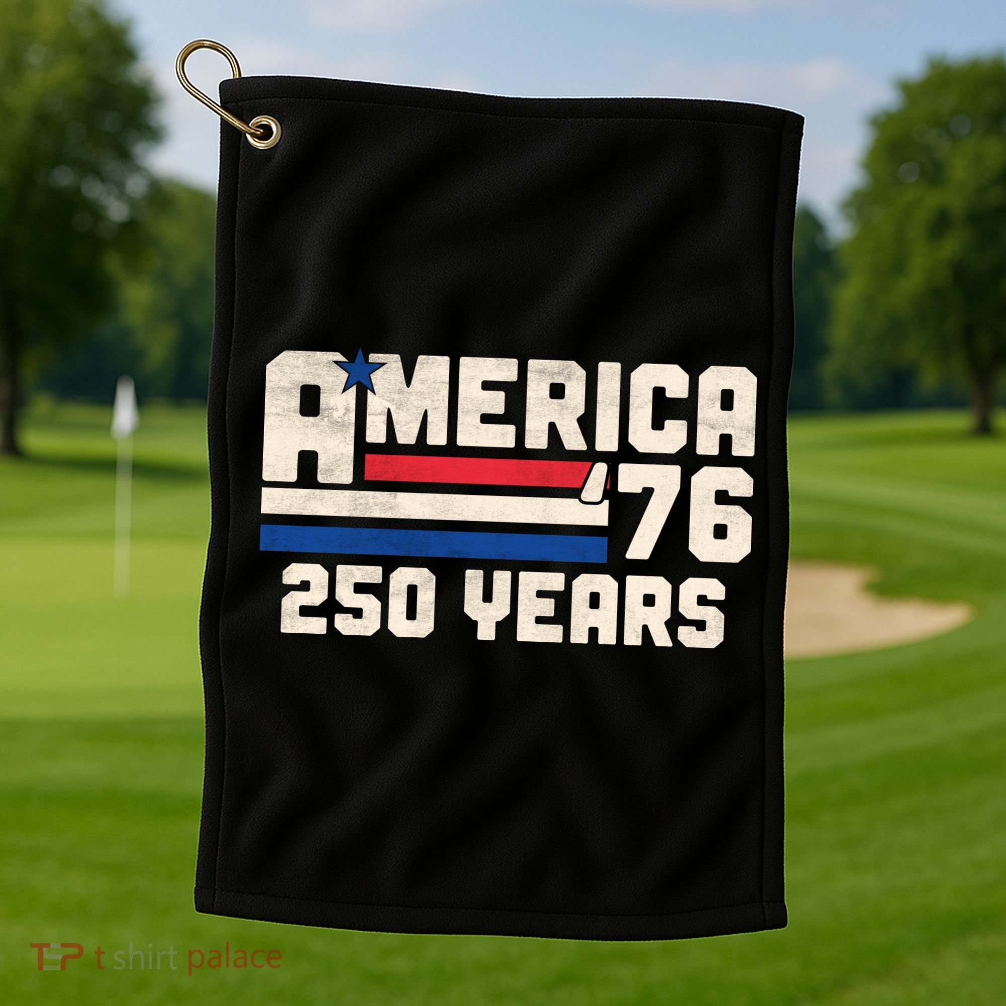 America Retro 250 Years 250th Anniversary USA 1776 Golf Towel