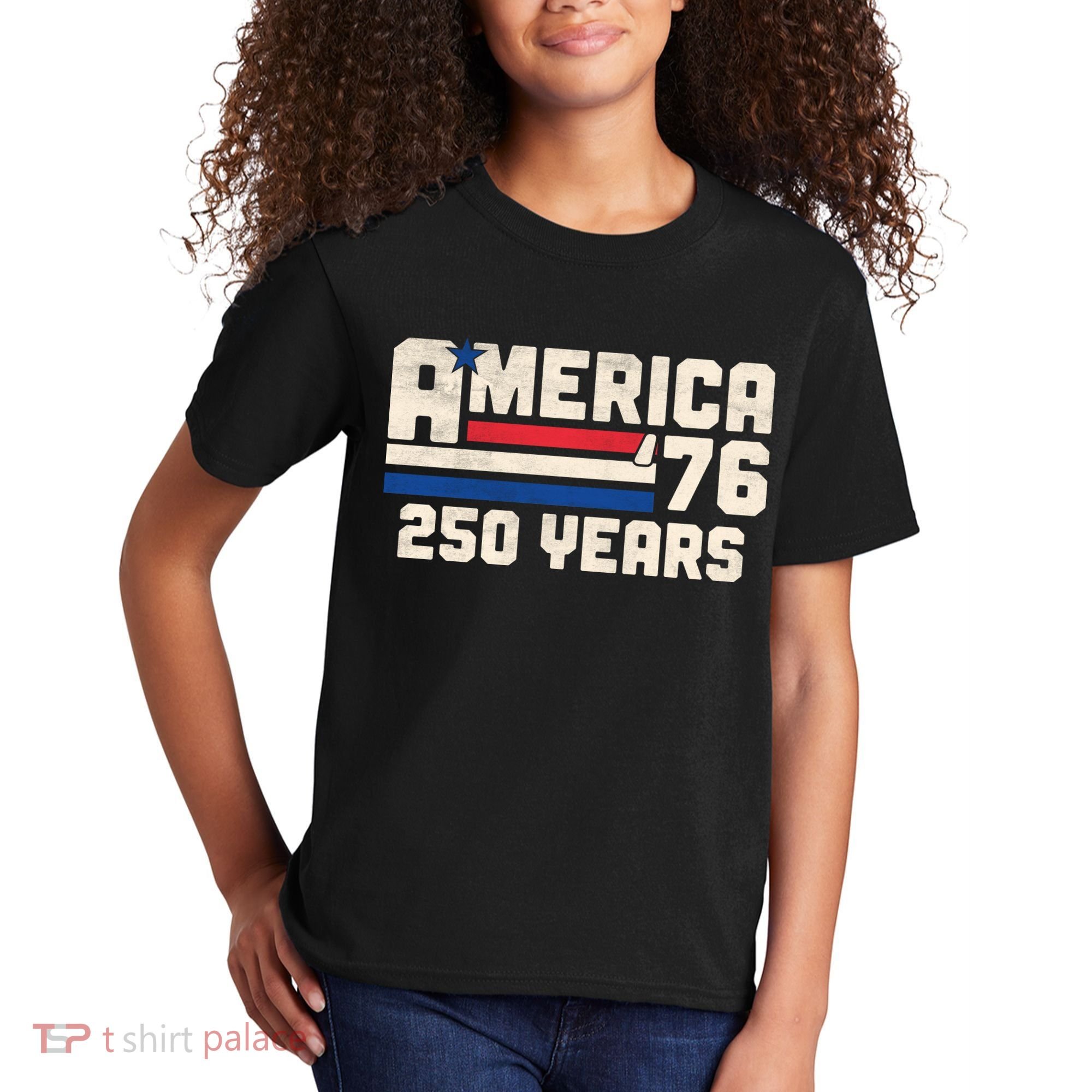 America Retro 250 Years 250th Anniversary USA 1776 Kids T-Shirt