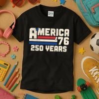 America Retro 250 Years 250th Anniversary USA 1776 Kids T-Shirt thumb 3
