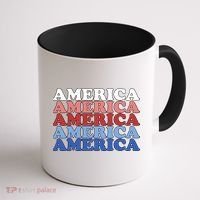 America Retro 4th Of July Coffee Mug thumb 1