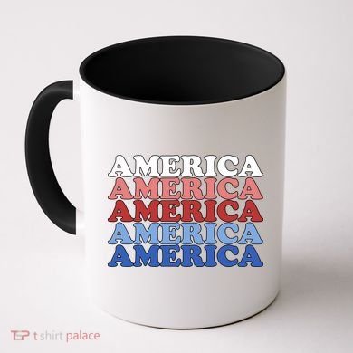 America Retro 4th Of July Coffee Mug