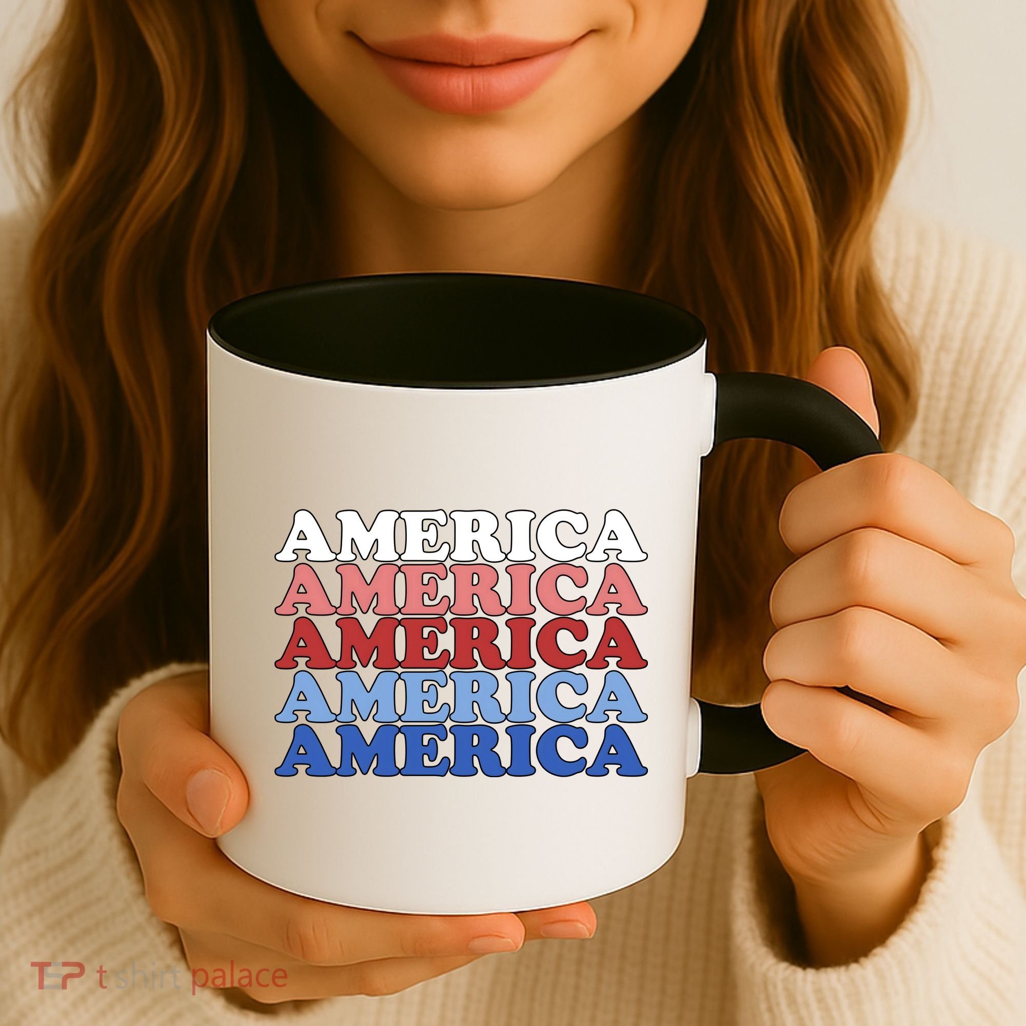 America Retro 4th Of July Coffee Mug
