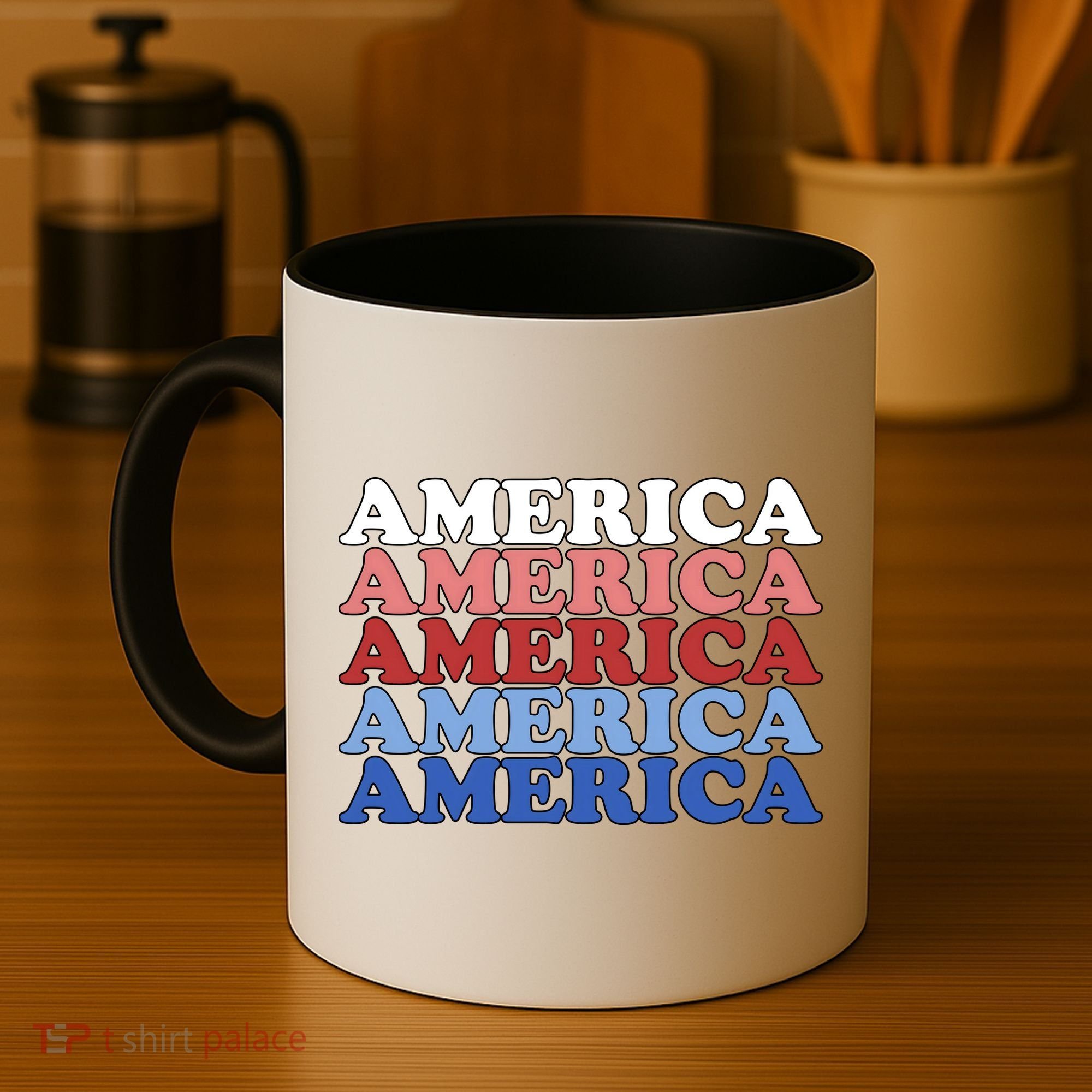 America Retro 4th Of July Coffee Mug