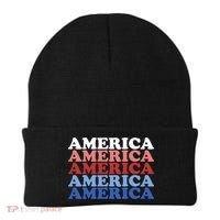 America Retro 4th Of July Beanie thumb 0