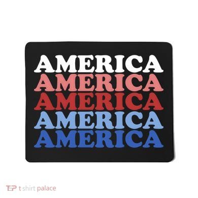 America Retro 4th Of July Mousepad