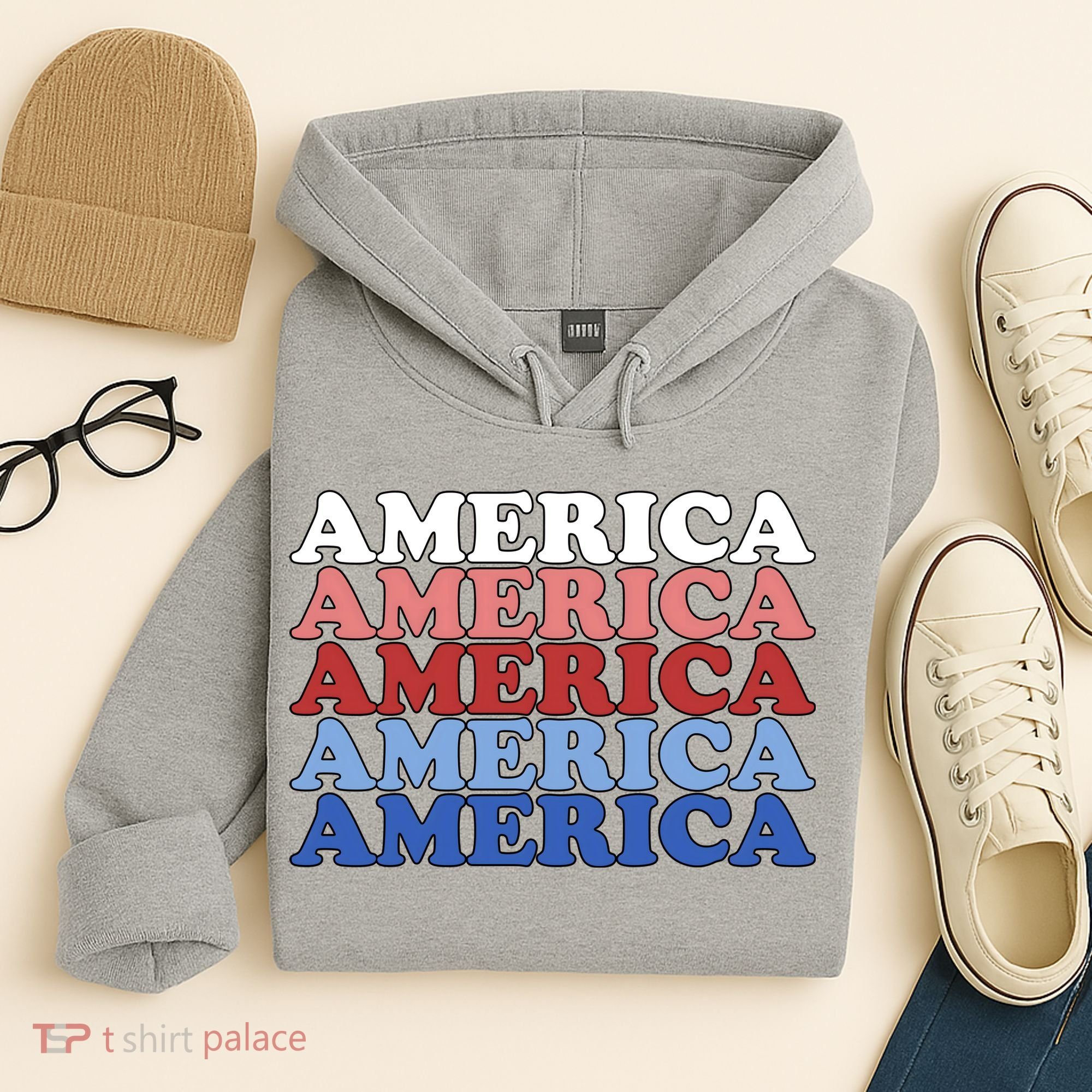 America Retro 4th Of July Hoodie