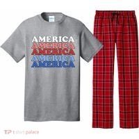 America Retro 4th Of July Pajama Set thumb 0