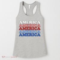 America Retro 4th Of July Women's Tank Top thumb 0