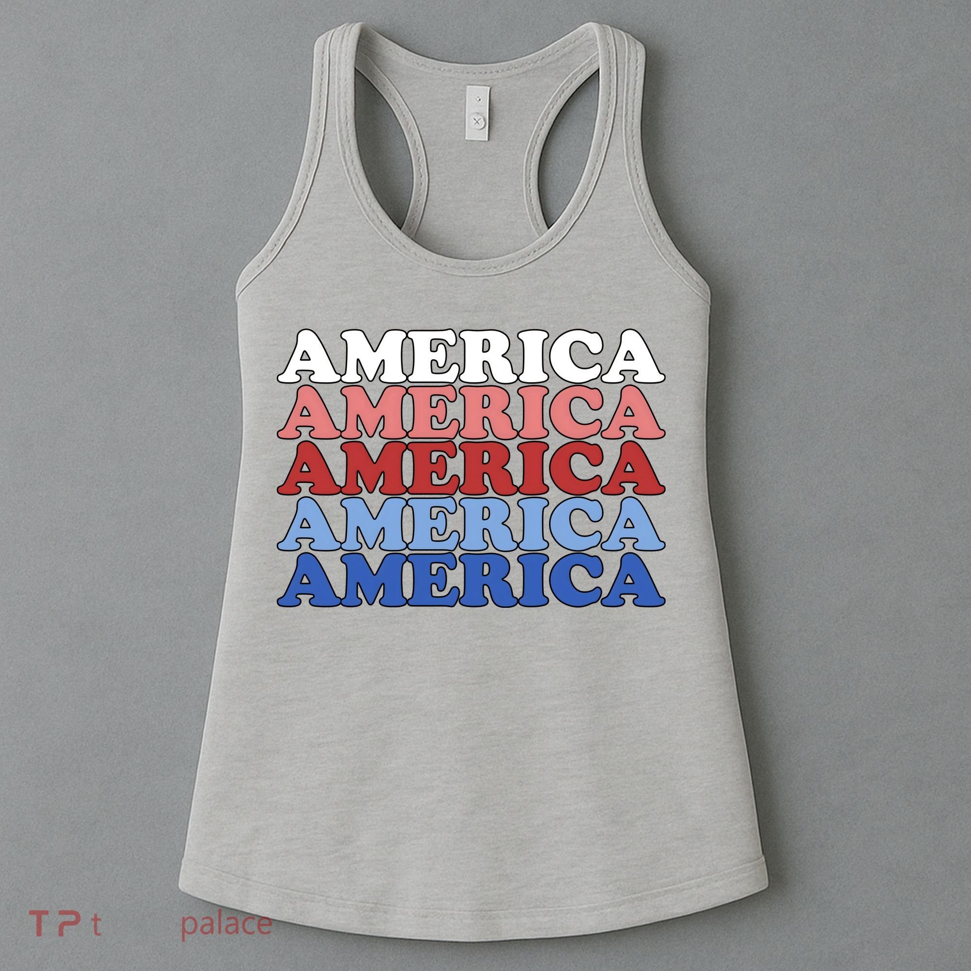 America Retro 4th Of July Women's Tank Top