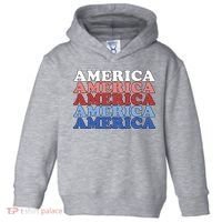 America Retro 4th Of July Toddler Hoodie thumb 0