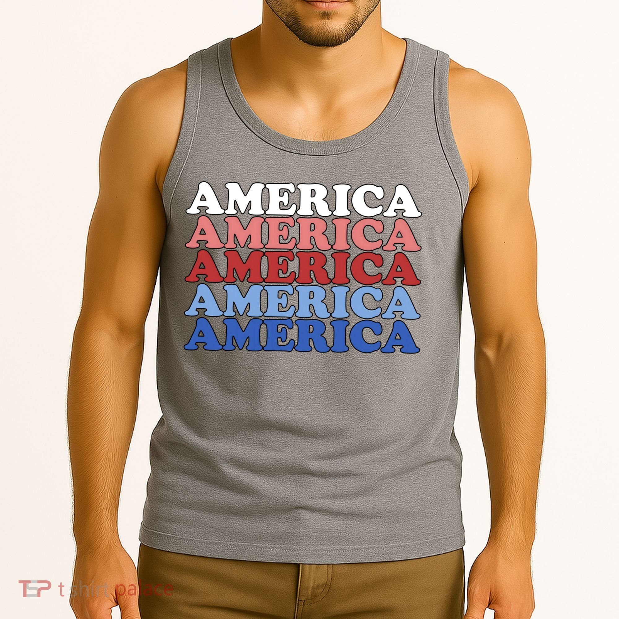 America Retro 4th Of July Tank Top