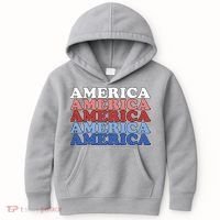 America Retro 4th Of July Kids Hoodie thumb 0