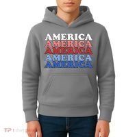 America Retro 4th Of July Kids Hoodie thumb 4