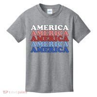 America Retro 4th Of July Kids T-Shirt thumb 0