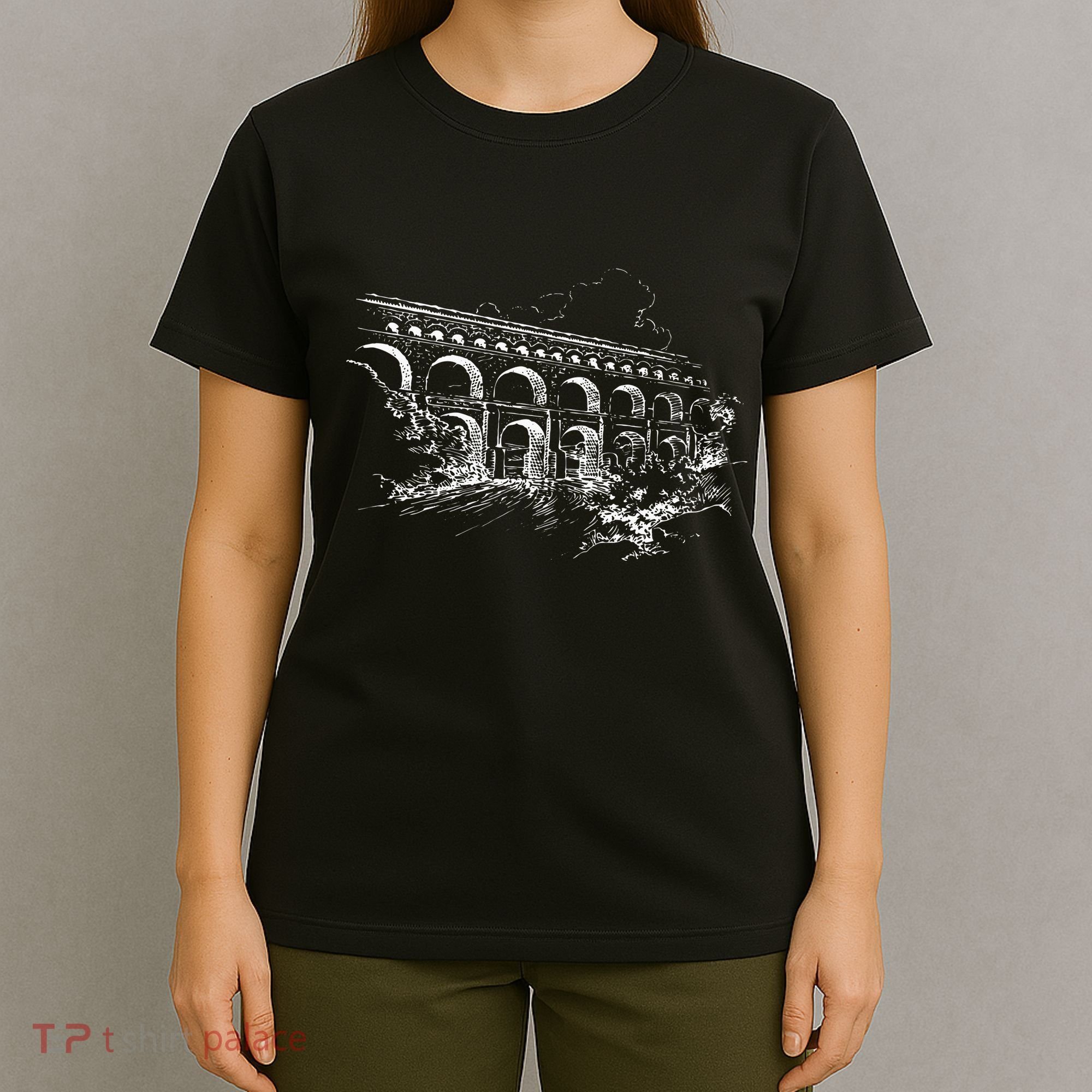 Ancient Roman Aqueduct Rome Aqueduct Of Segovia T-Shirt