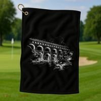 Ancient Roman Aqueduct Rome Aqueduct Of Segovia Golf Towel thumb 1