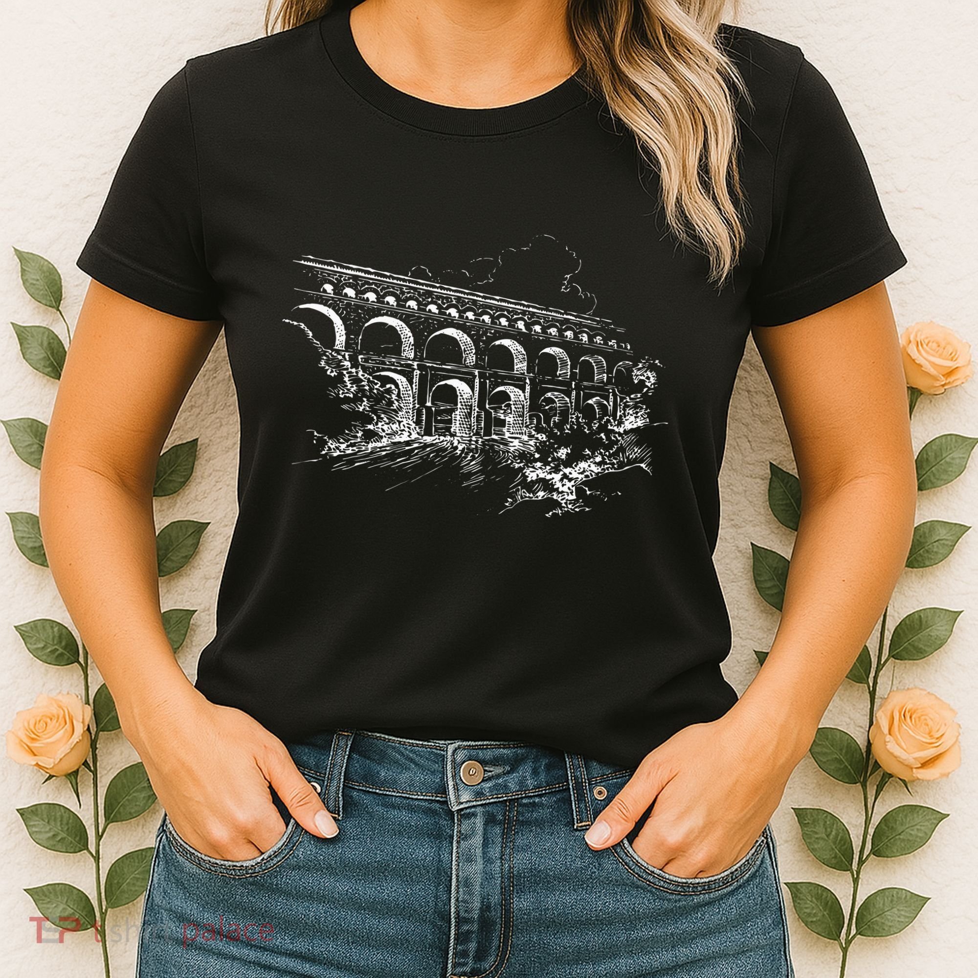 Ancient Roman Aqueduct Rome Aqueduct Of Segovia Women's T-Shirt