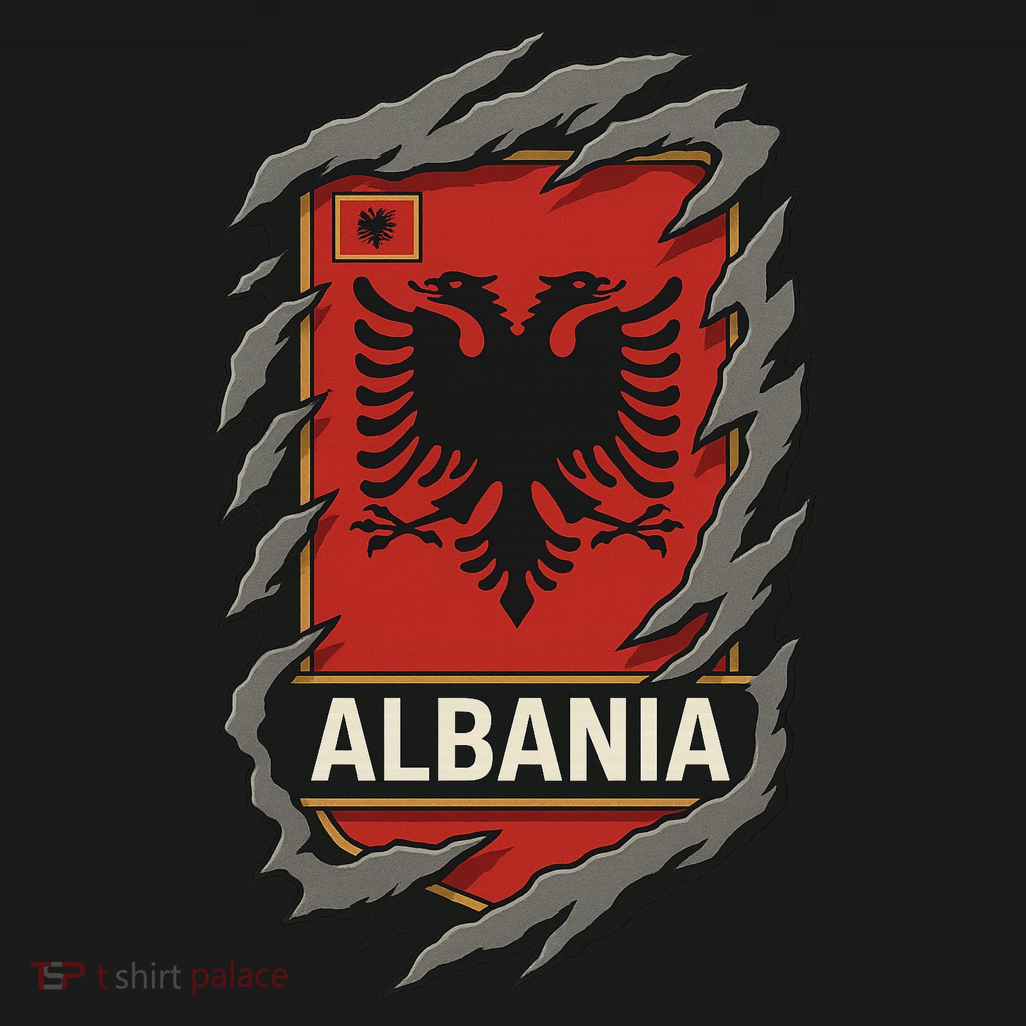 Albania Ripped Away  Bucket Hat