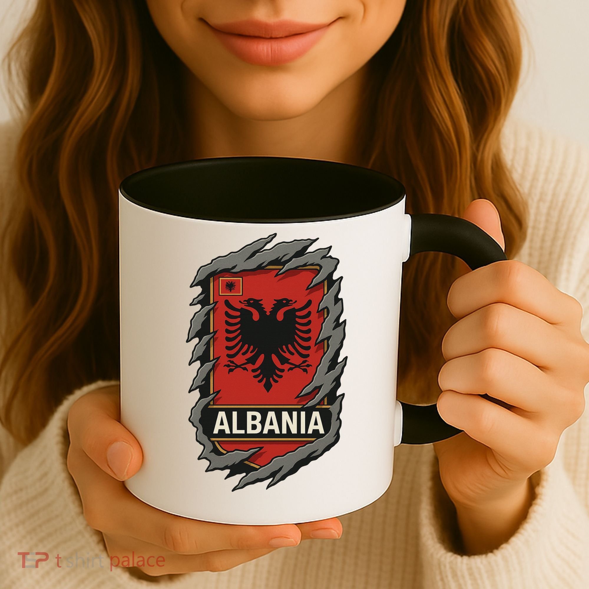 Albania Ripped Away  Coffee Mug