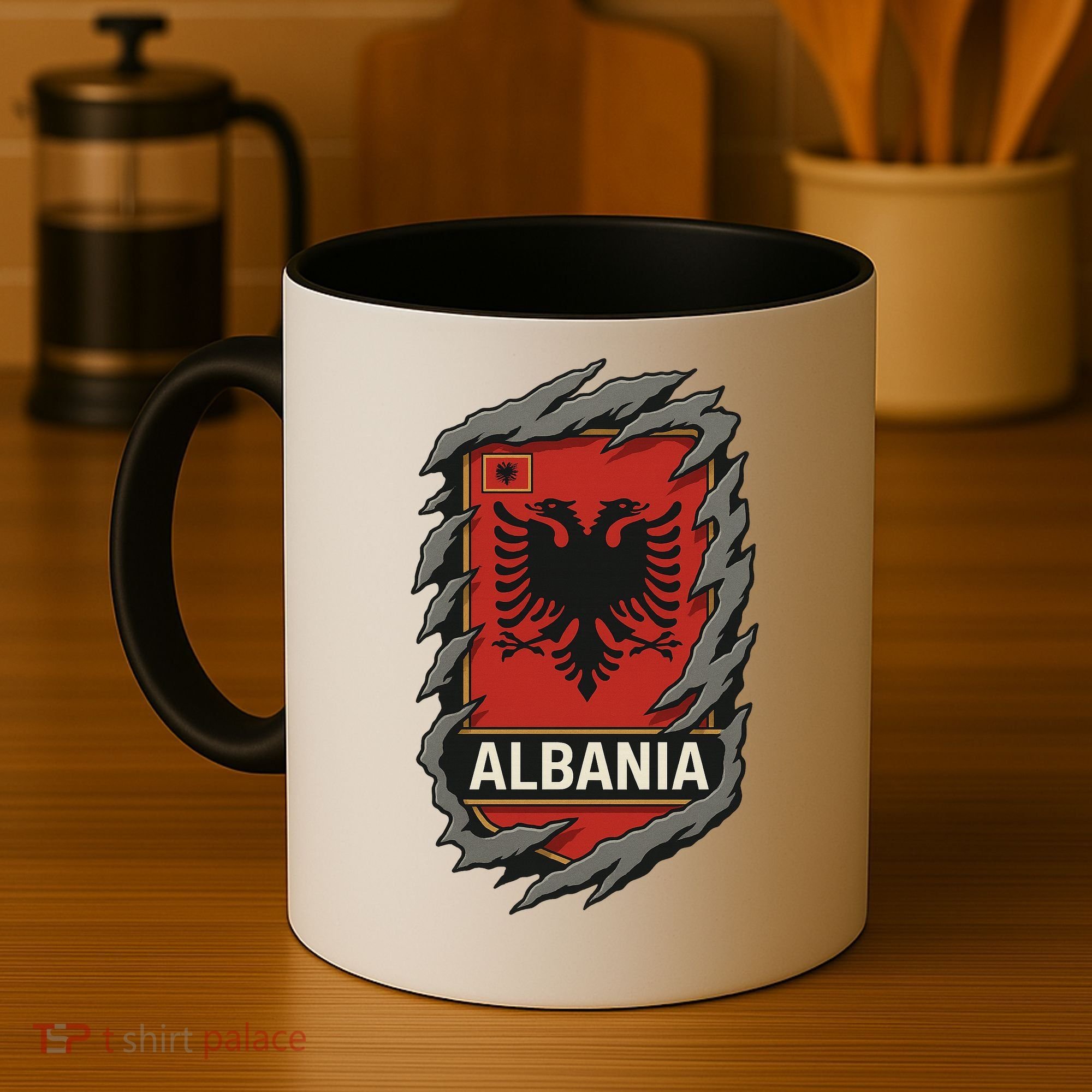Albania Ripped Away  Coffee Mug