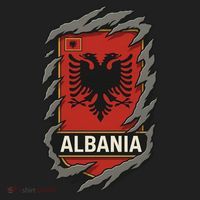 Albania Ripped Away  Beanie thumb 2
