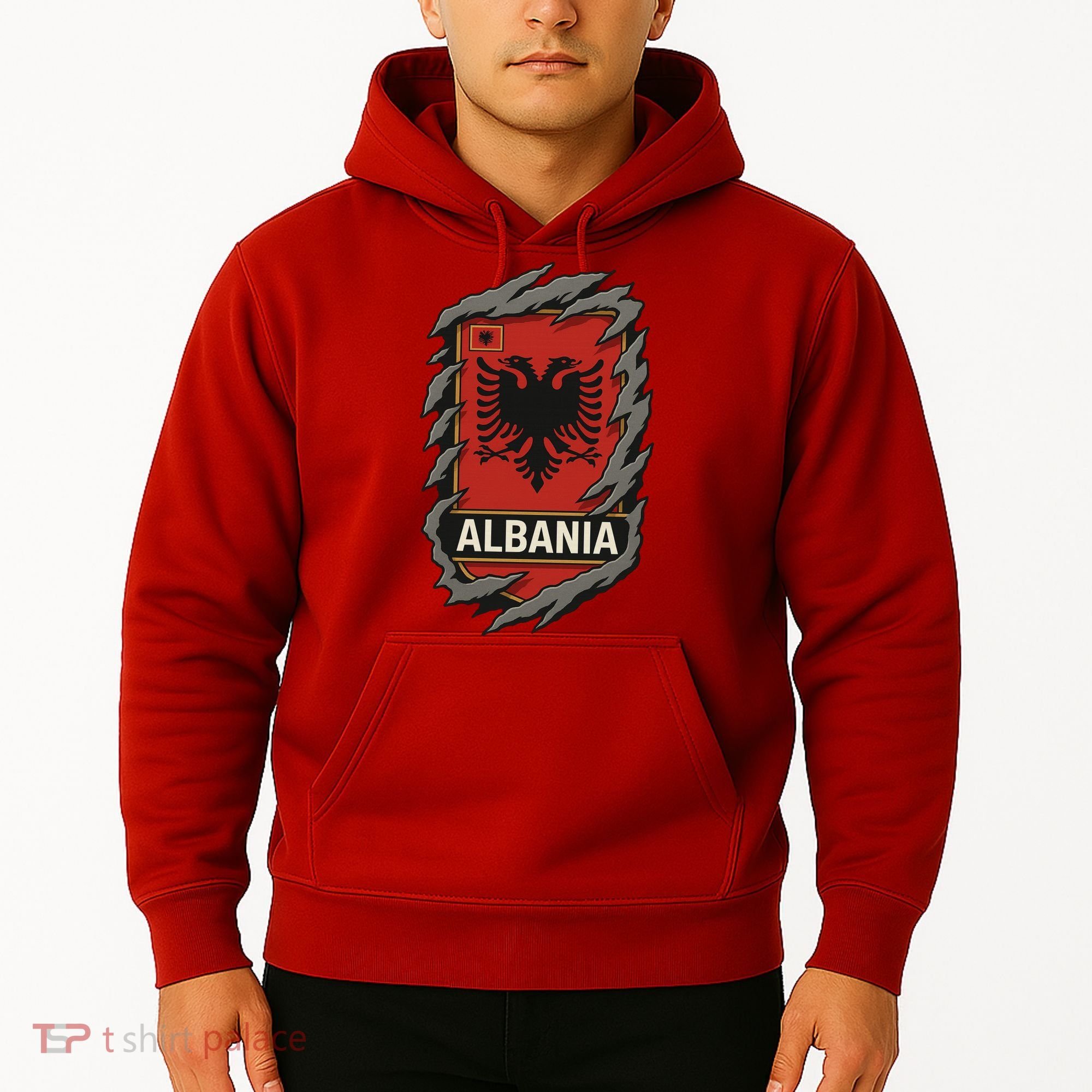 Albania Ripped Away  Hoodie