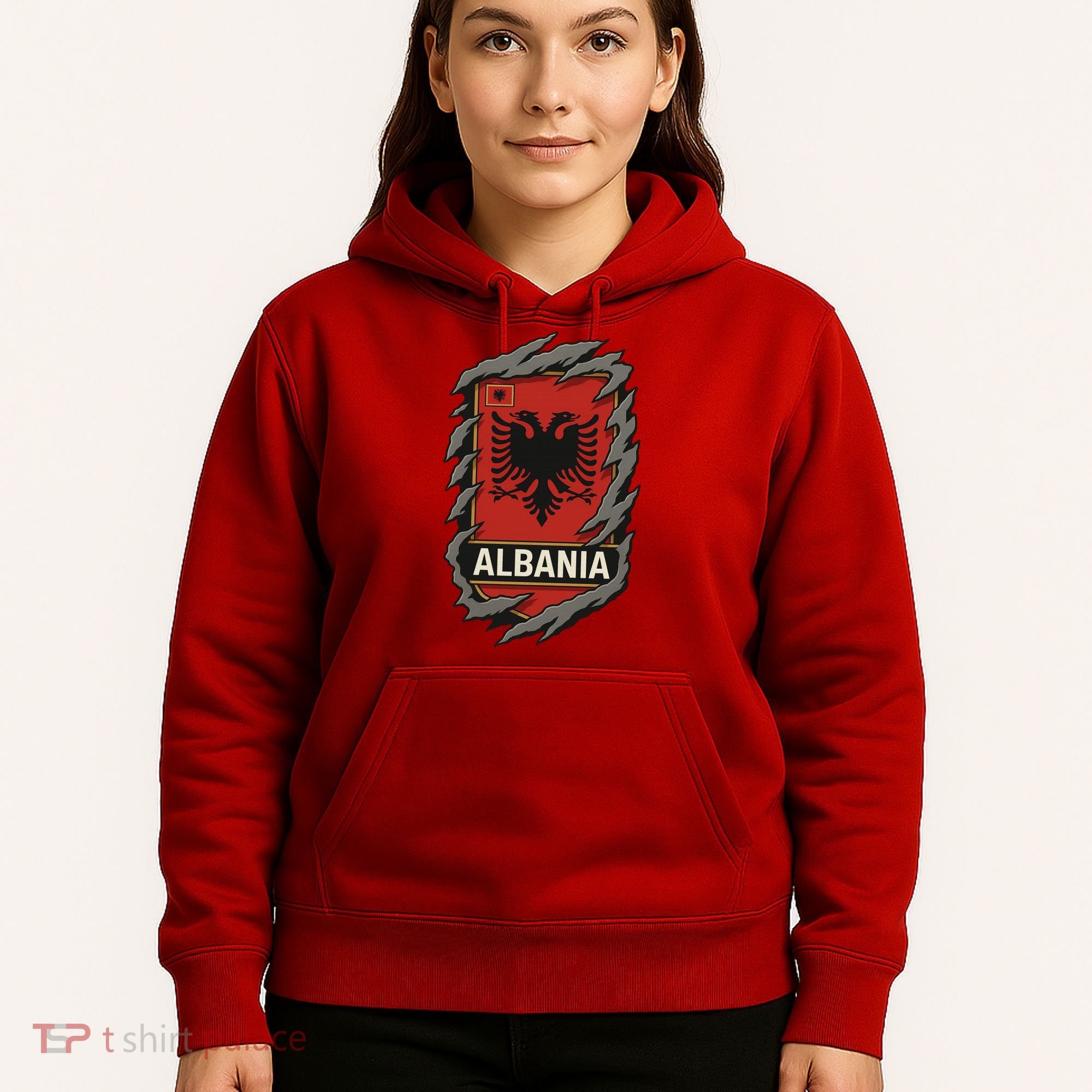 Albania Ripped Away  Hoodie