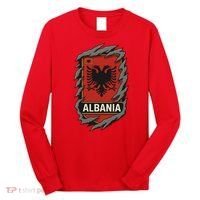 Albania Ripped Away  Long Sleeve Shirt thumb 0