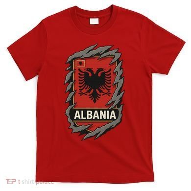 Albania Ripped Away  T-Shirt