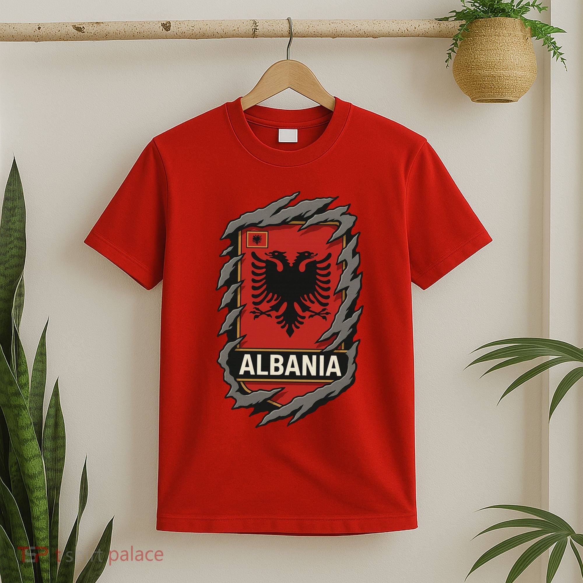 Albania Ripped Away  T-Shirt