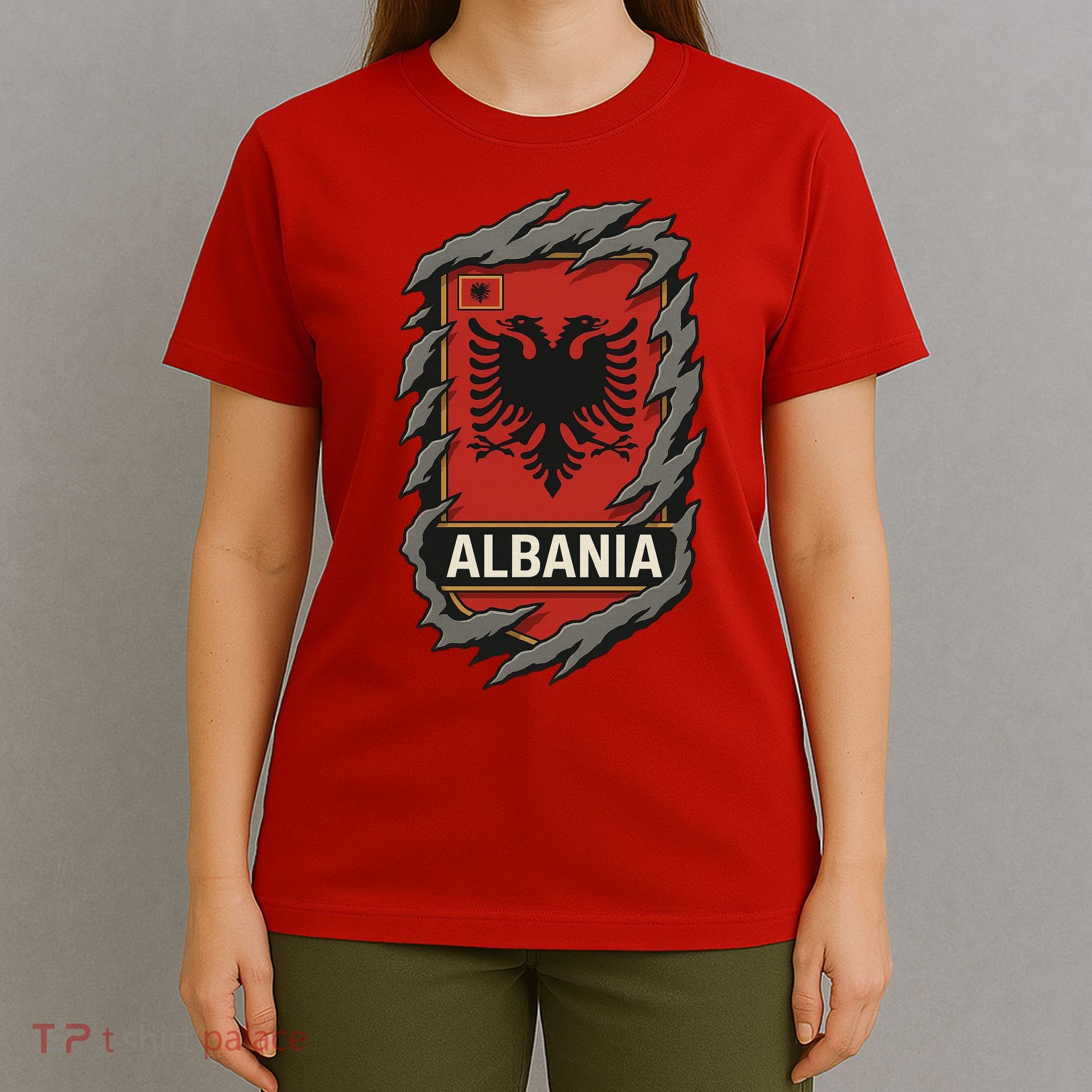 Albania Ripped Away  T-Shirt