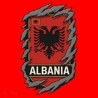 Albania Ripped Away  T-Shirt thumb 7