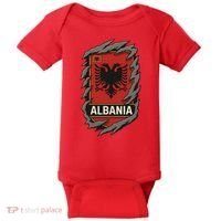 Albania Ripped Away  Baby Bodysuit thumb 0