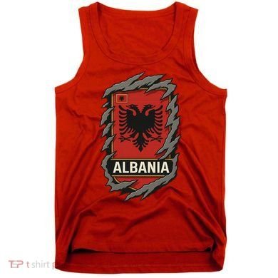 Albania Ripped Away  Tank Top