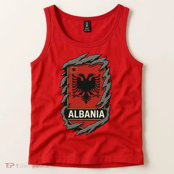 Albania Ripped Away  Tank Top