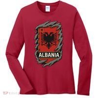 Albania Ripped Away  Women's Long Sleeve Shirt thumb 0