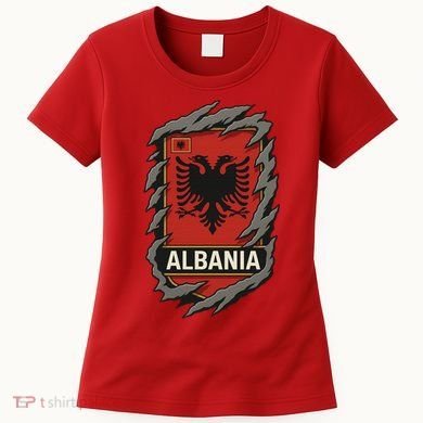 Albania Ripped Away  Women's T-Shirt