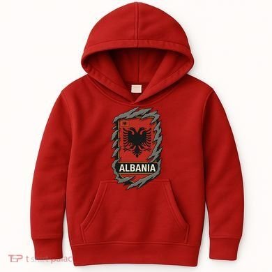 Albania Ripped Away  Kids Hoodie