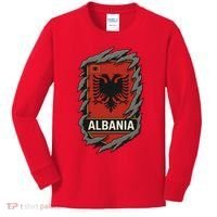 Albania Ripped Away  Kids Long Sleeve Shirt thumb 0