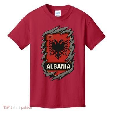 Albania Ripped Away  Kids T-Shirt
