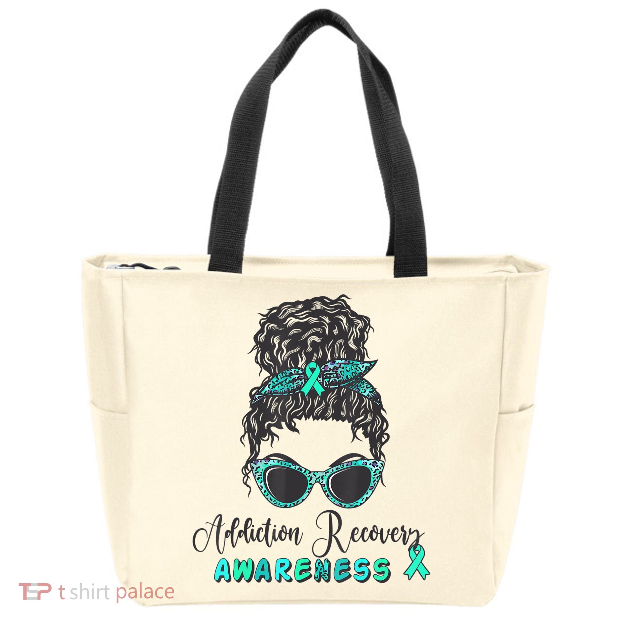 Addiction Recovery Awareness Month Sobriety Support Tote Bag