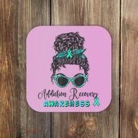 Addiction Recovery Awareness Month Sobriety Support Coaster thumb 0