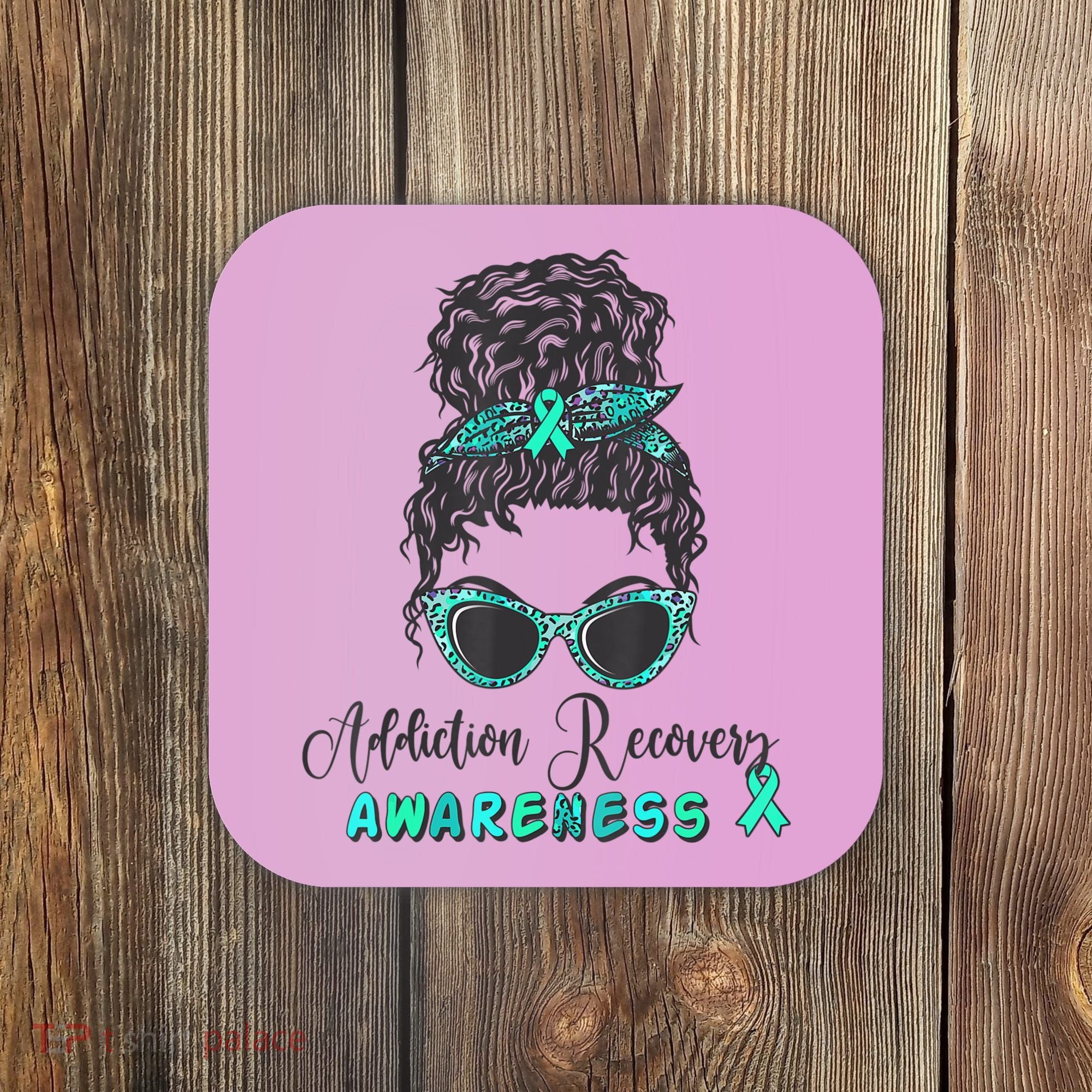 Addiction Recovery Awareness Month Sobriety Support Coaster