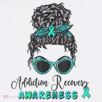 Addiction Recovery Awareness Month Sobriety Support Sweatshirt thumb 3